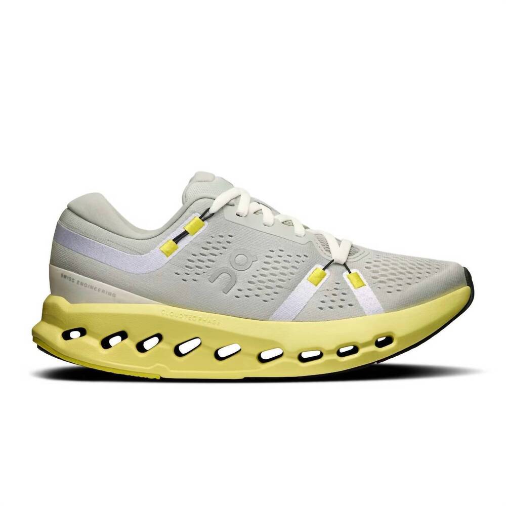 NEW ON women's cloudsurfer 2 running shoes in glacier/limelight